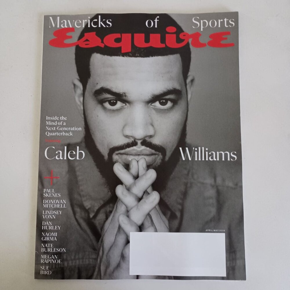 Esquire Magazine April/May 2025 featuring Caleb Williams and Mavericks of Sports